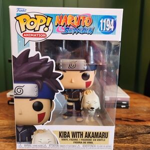 Funko Pop Naruto Shippuden Kiba with Akamaru Vinyl Figure